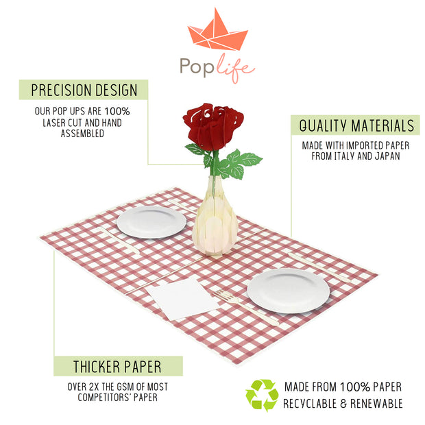 Romantic Date for Two Pop Up Card