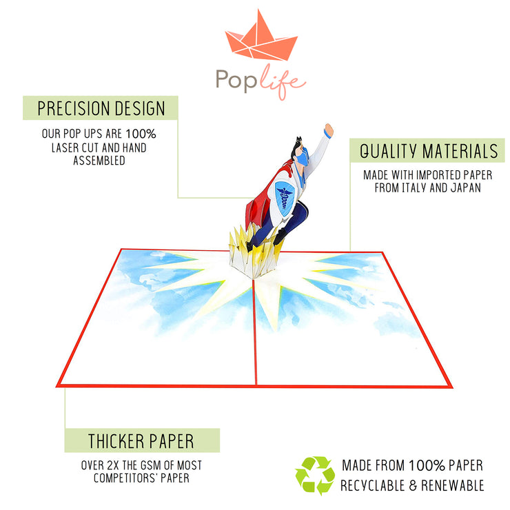 Health Hero Pop Up Card