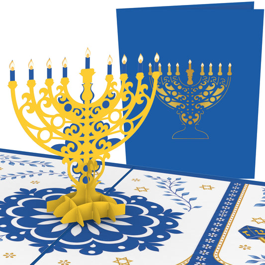 Hanukkah Menorah Pop Up Card