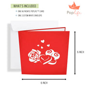 Red Roses and Chocolates Pop Up Card