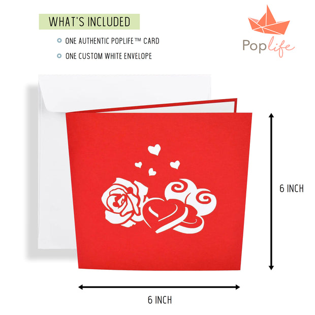 Red Roses and Chocolates Pop Up Card