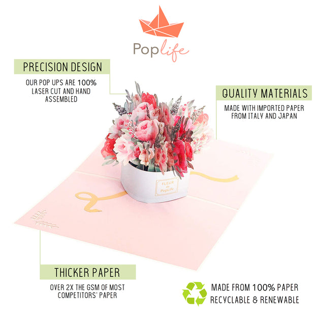 Luxe Flower Box Pop Up Card