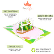 Greenhouse Garden Pop Up Card