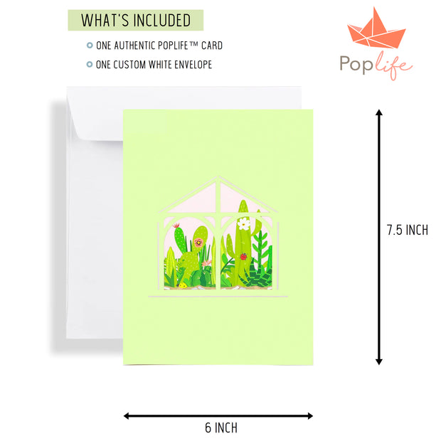 Greenhouse Garden Pop Up Card