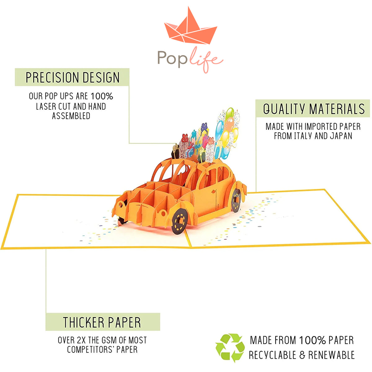 Yellow Bug Pop Up Card