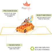 Yellow Bug Pop Up Card