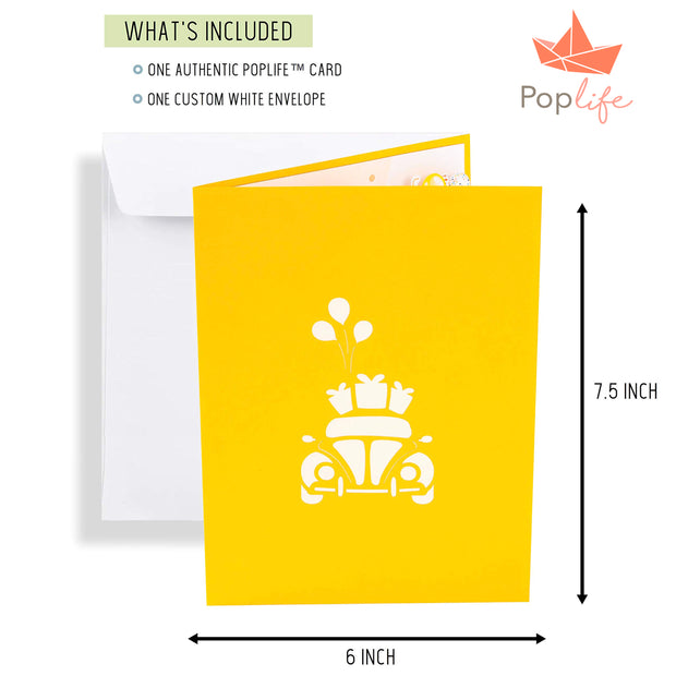 Yellow Bug Pop Up Card