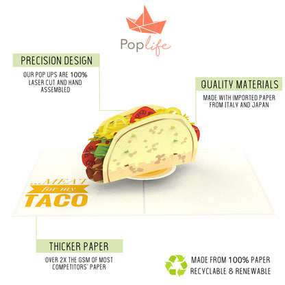 Naughty Taco Pop Up Card