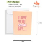 Cheeky Peach Pop Up Card