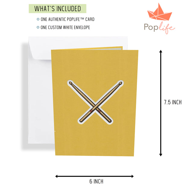 Drum Kit Pop Up Card