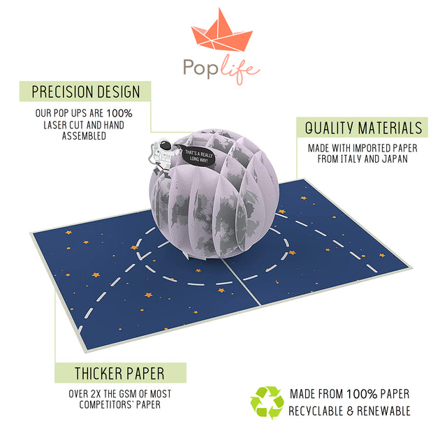 Love You to the MOON and Back Pop Up Card