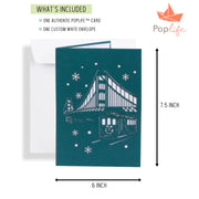 Christmas Town Center Pop Up Card
