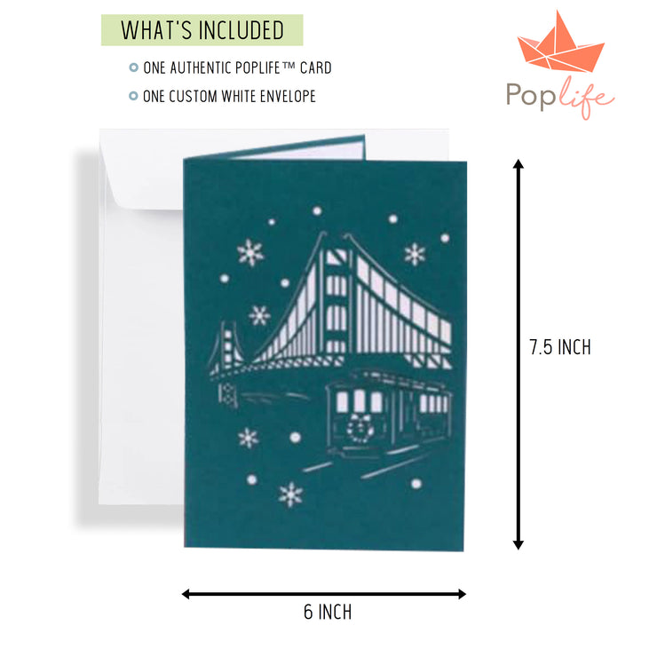 Christmas Town Center Pop Up Card