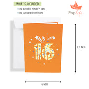 16th Birthday Pop Up Card