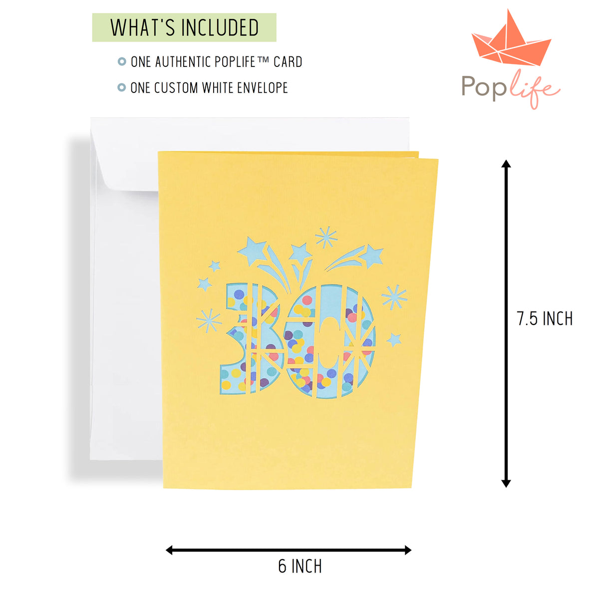 30th Birthday - Anniversary Pop Up Card