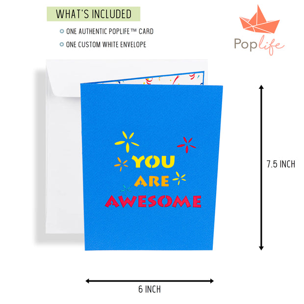 You Are Awesome Pop Up Card