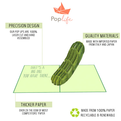 Naughty Pickle Pop Up Card