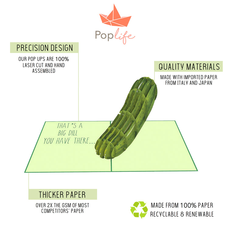 Naughty Pickle Pop Up Card