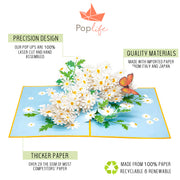 Daisy Flowers Pop Up Card