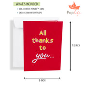 Funny Wino Pop Up Card