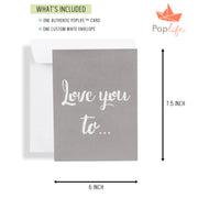 Love You to Infinity Pop Up Card