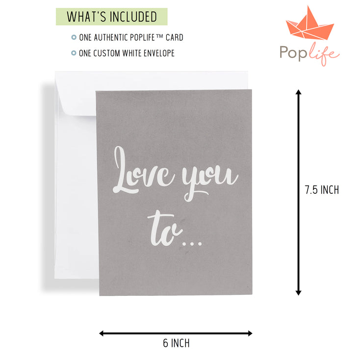 Love You to Infinity Pop Up Card