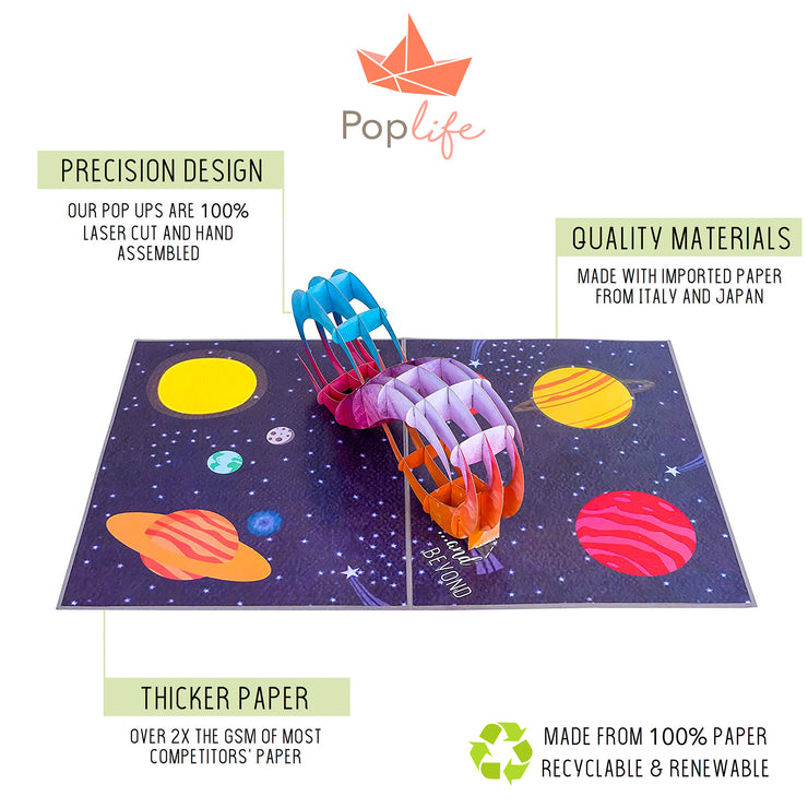 Love You to Infinity Pop Up Card