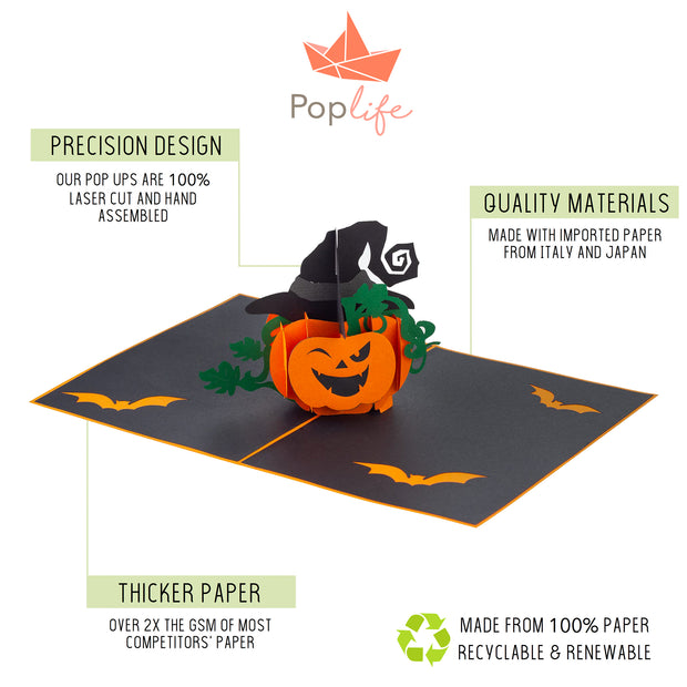Spooky Halloween Pumpkin Pop Up Card