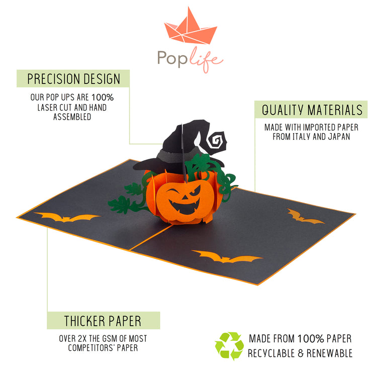 Spooky Halloween Pumpkin Pop Up Card