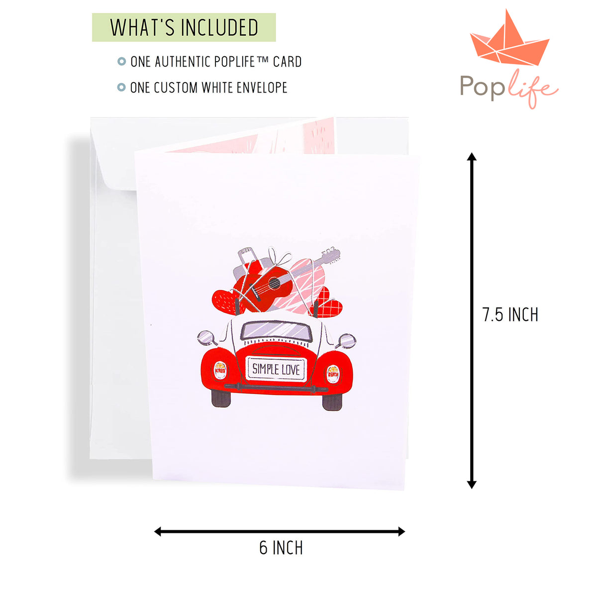 Love Bug Car Pop Up Card