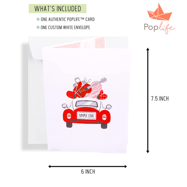 Love Bug Car Pop Up Card