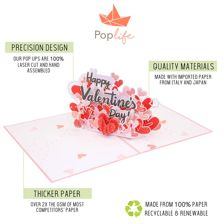 Happy Valentine's Sign Pop Up Card