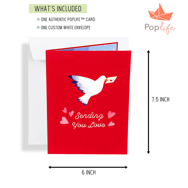 Sending Love Pop Up Card