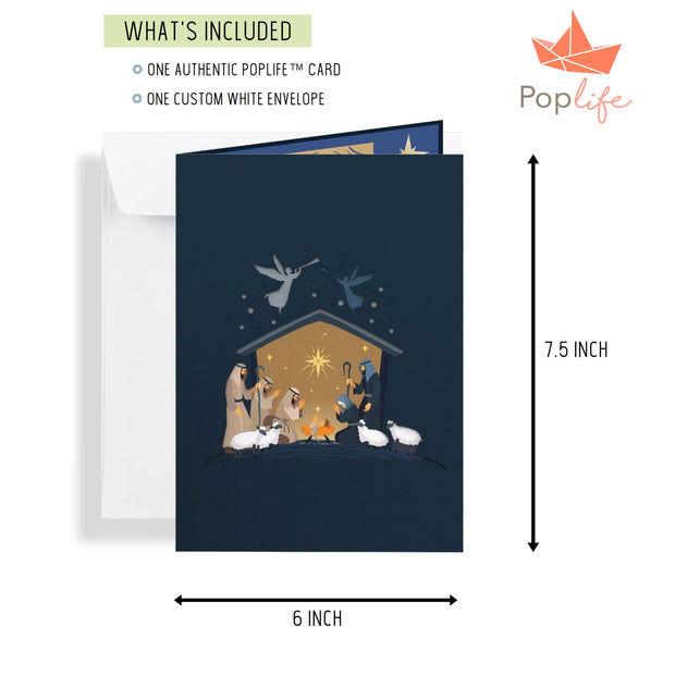 Nativity Scene Pop Up Card