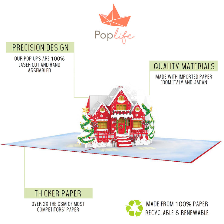 Home for Christmas Pop Up Card