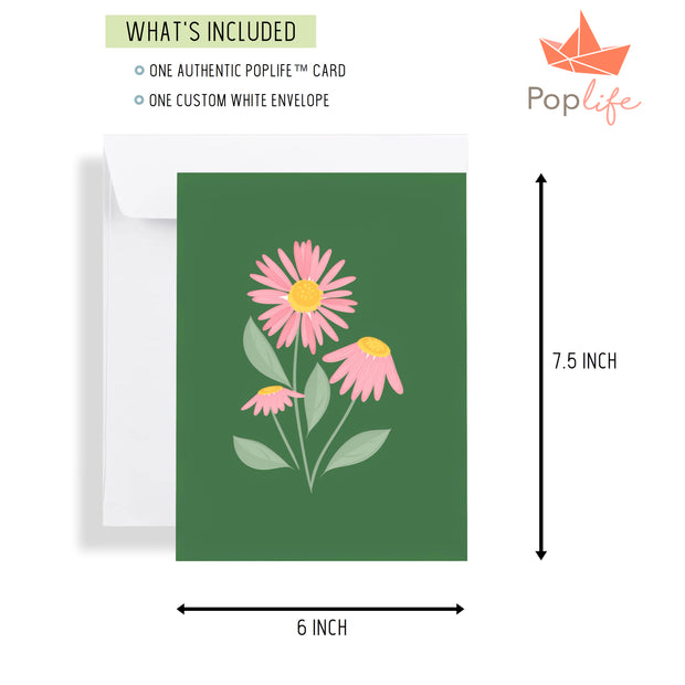 Wildflower Meadow & Hummingbird Pop Up Card