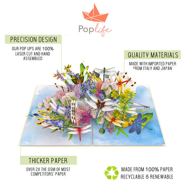 Dragonflies Pop Up Card