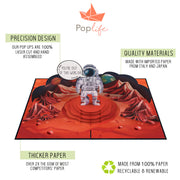 Astronaut on Mars Pop Up Card