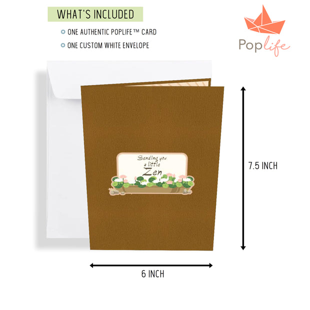 Japanese Zen Garden Pop Up Card