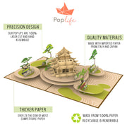 Japanese Zen Garden Pop Up Card