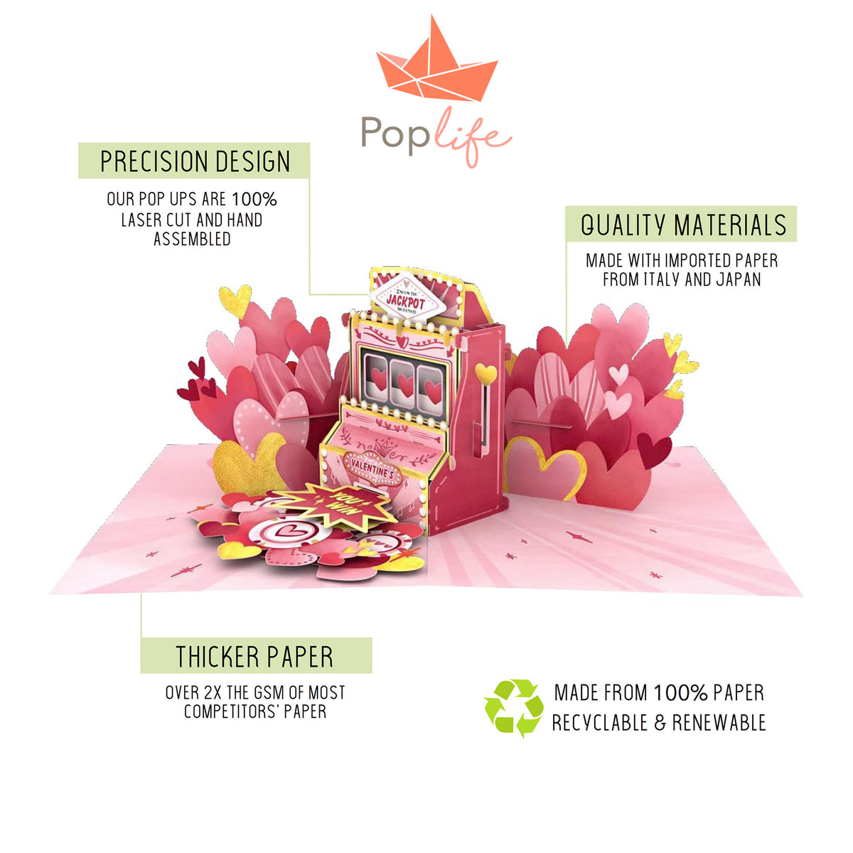 Valentine's Jackpot Pop Up Card