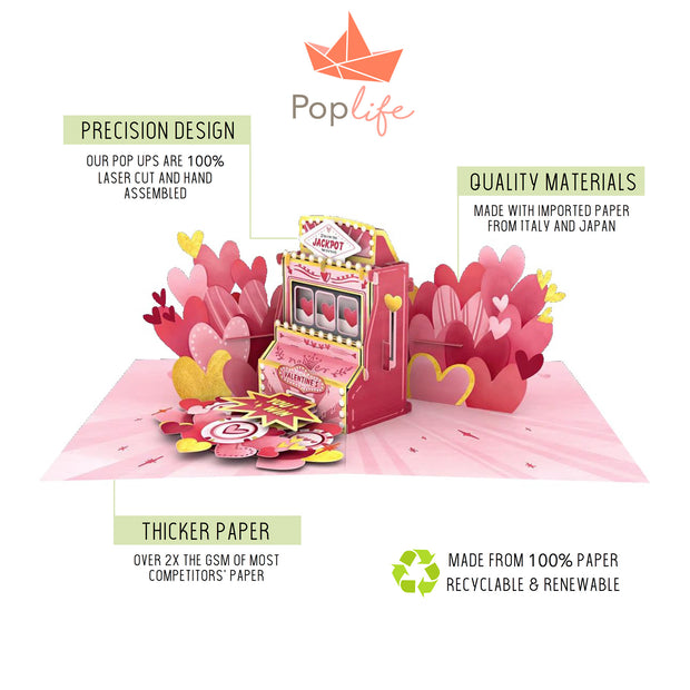 Valentine's Jackpot Pop Up Card