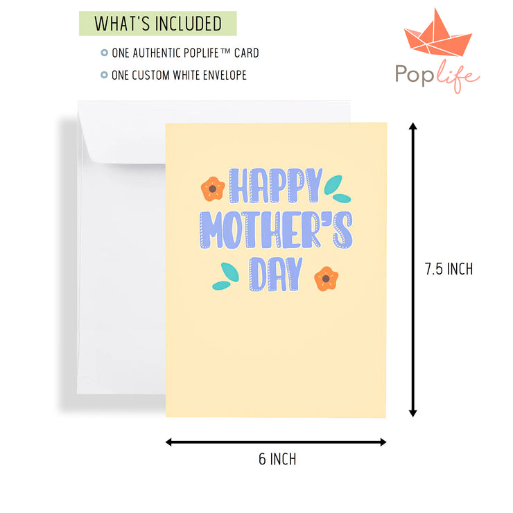 Floral Happy Mother's Day Pop Up Card