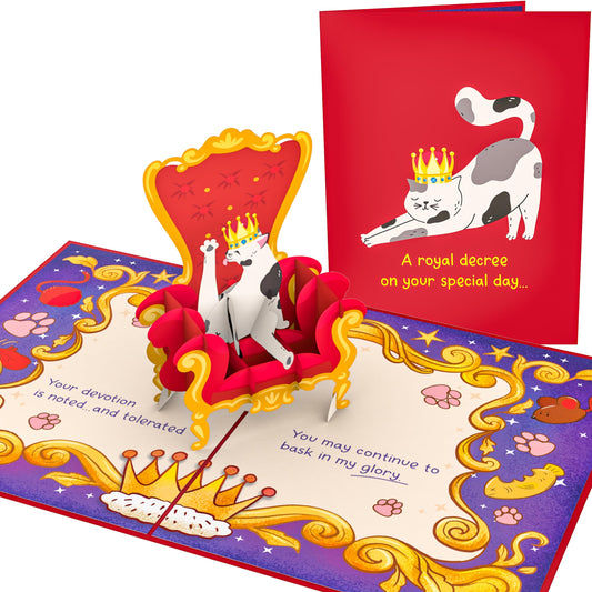 Royal Cat Pop Up Card