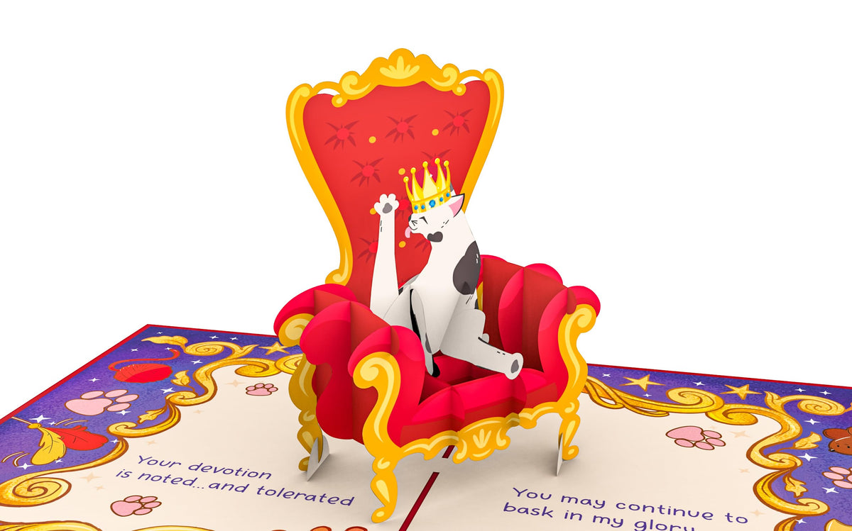 Royal Cat Pop Up Card