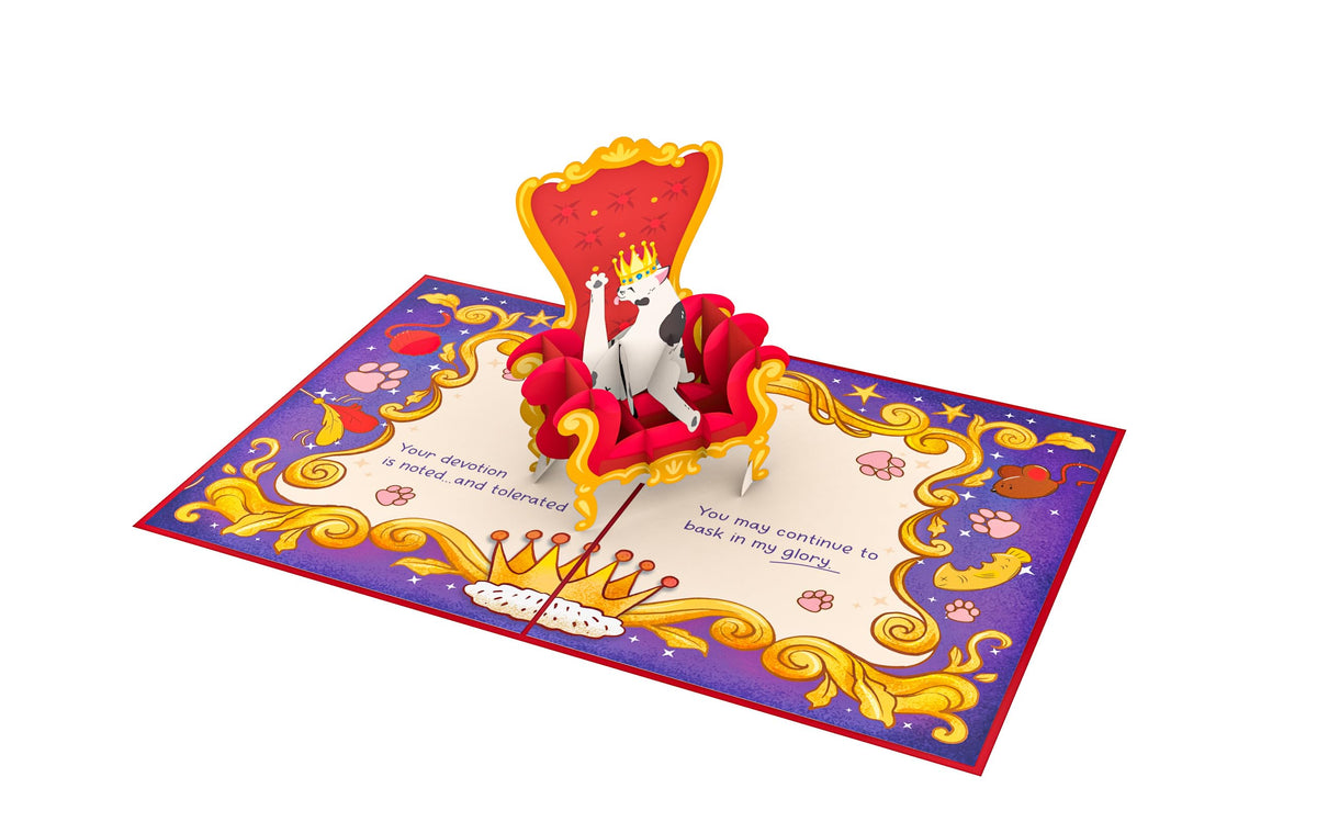 Royal Cat Pop Up Card