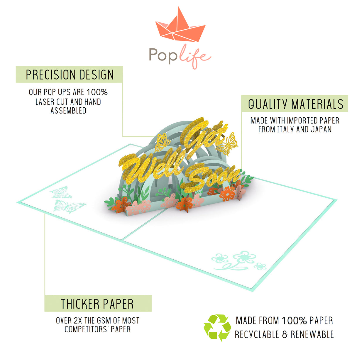 Get Well Soon Pop Up Card