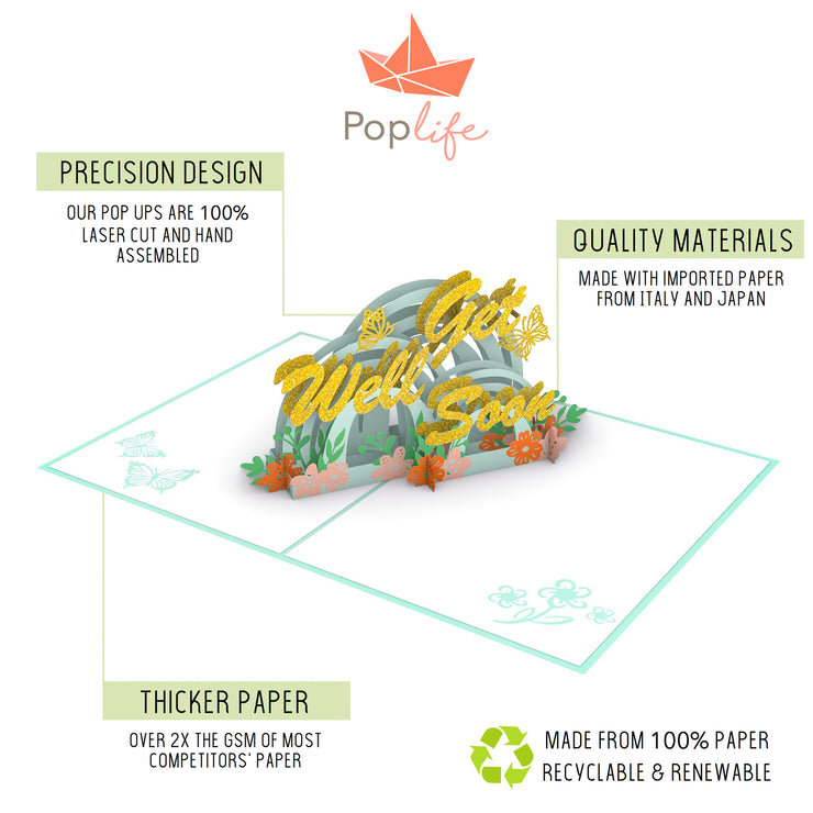 Get Well Soon Pop Up Card