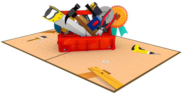 #1 Dad Toolbox Pop Up Card