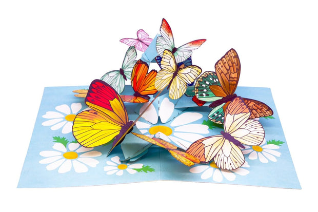 Spring Butterflies Pop Up Card